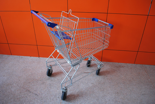 Asian Style Shopping Trolley on Wheels