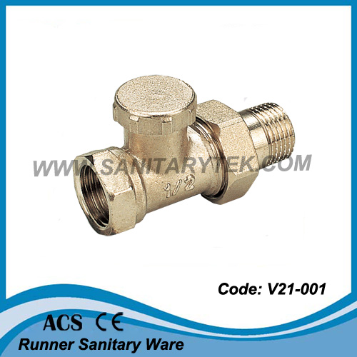 Angle Radiator Valve with Lockshield (V21-002)