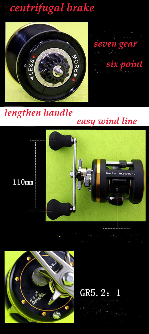 Aluminium Trolling Reel with 9+1 Japan NMB Ball Bearing