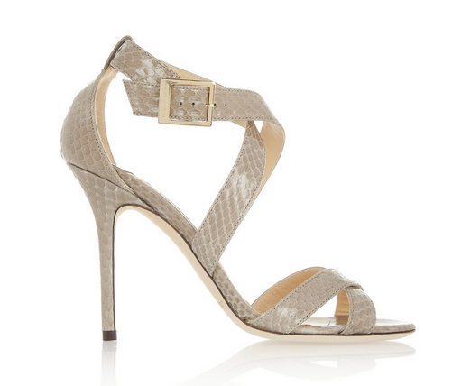 Fashion Snake Pattern High Heel Women Sandals (HS07-6)