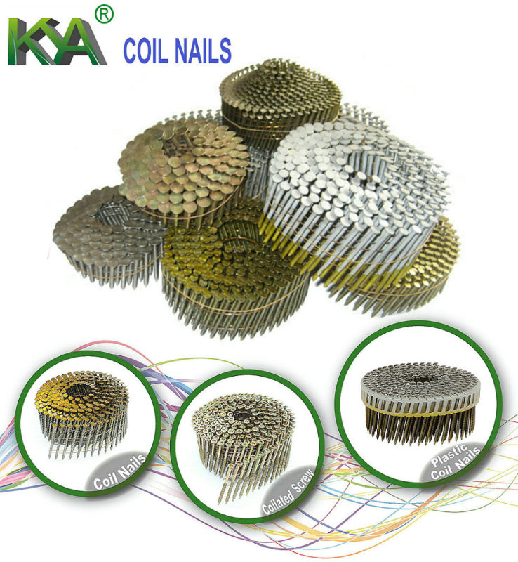 (Square Head) Galvanized Wire Collated Screw for Furnituring, Industry