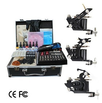 2014 Professional Three Tattoo Machines Tattoo Kit