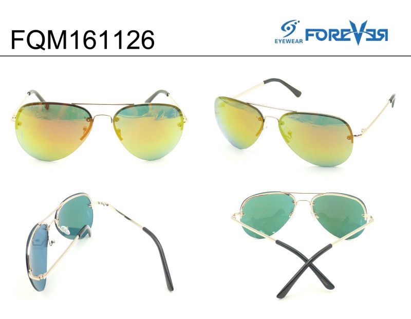 Fqm161126 New Design Good Quality Hotsale Unisex Metal Sunglasses