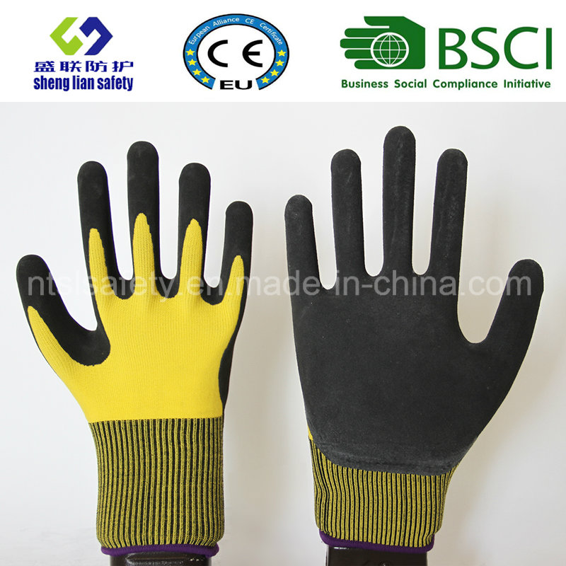 Latex Frosted Gloves, Sandy Finish Safety Work Gloves (SL-RS301)