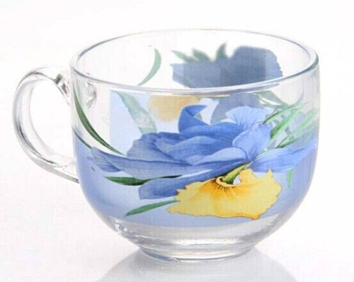 Nice Flower Beer & Coffee Glass Mug Set Tea Cup