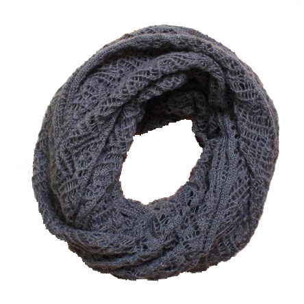 Womens Twist Pattern Knitted Winter Circle Loop Scarf Snood (SK104)