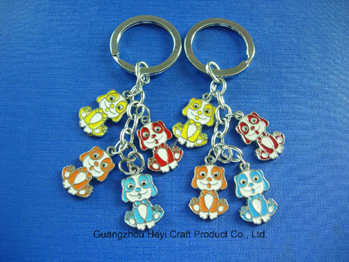 Hollow Gold Printed Key Ring, Promotional Gift (GZHY-KA-043)