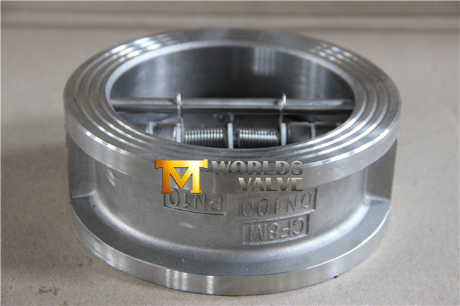 Stainless Steel Wafer Dual Plate Check Valve with Ce ISO Wras Approved