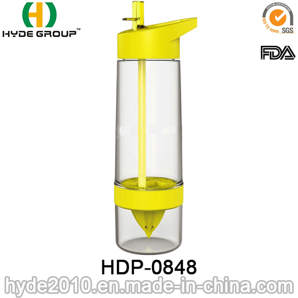 650ml High Quality Tritan Water Bottle, BPA Free Plastic Fruit Infusion Bottle (HDP-0848)