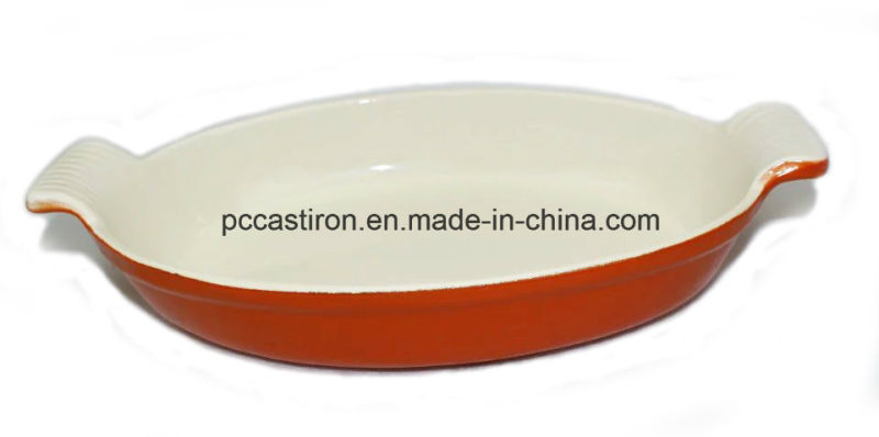 Enamel Cast Iron Fish Pan Manufacturer From China