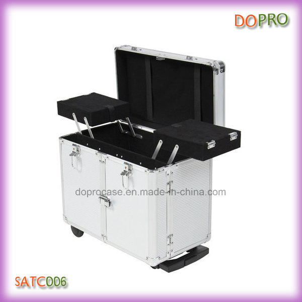 High Quality Rolling Barber Tool Box for Beauty Salons (SATC006)