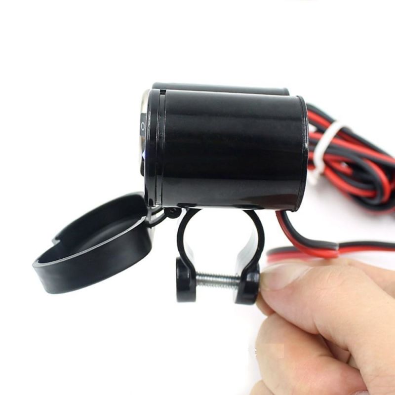 12V-24V Motorcycle USB Charger Cigarette Lighter Socket