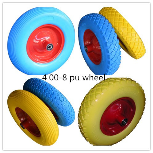 Foam Wheel 400-8, Wheelbarrow Wheel, Trolley Wheel, PU Wheel