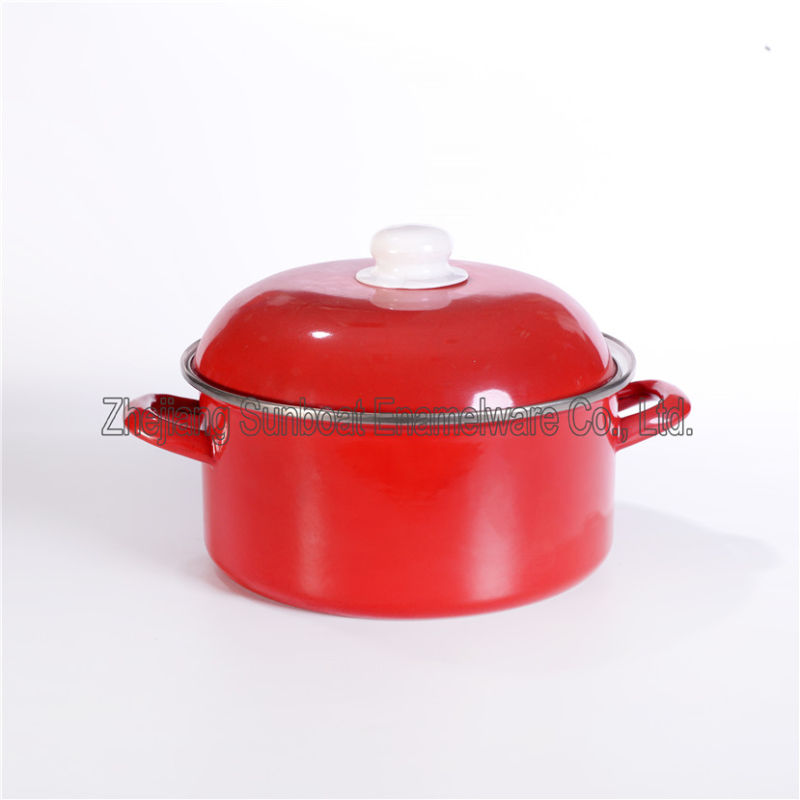 Sunboat Casserole with Enamel Cover Enamel Cookware