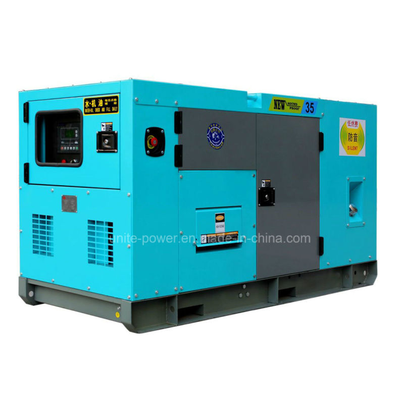 30kVA Prime Power Yuchai Water Cooled Engine Silent Waterproof Diesel Generator