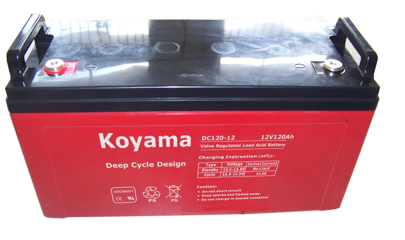 12V 120ah Deep Cycle AGM Battery for Solar / Telecom