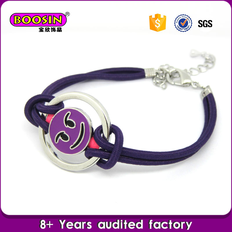 2016 Promotional Fashion Jewellery Bead Bracelet with Emoji Faces