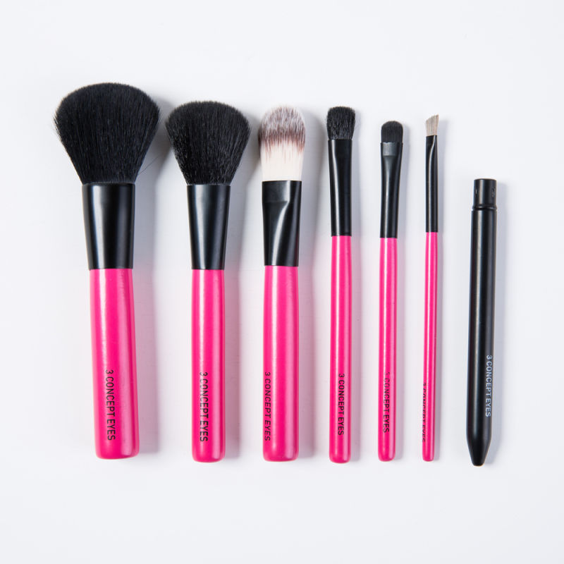 7PCS Pink Professional Makeup Brush Set for Promotional Gift
