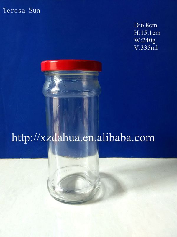 Glass Bottle with Tin Lid