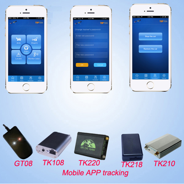 OBD-II Plug-N-Track Car GPS Tracker with Ios Android APP Tk228-Ez