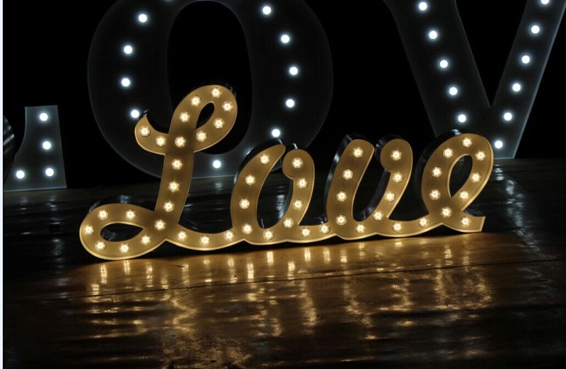 Room Decoration Bulb Letter Sign