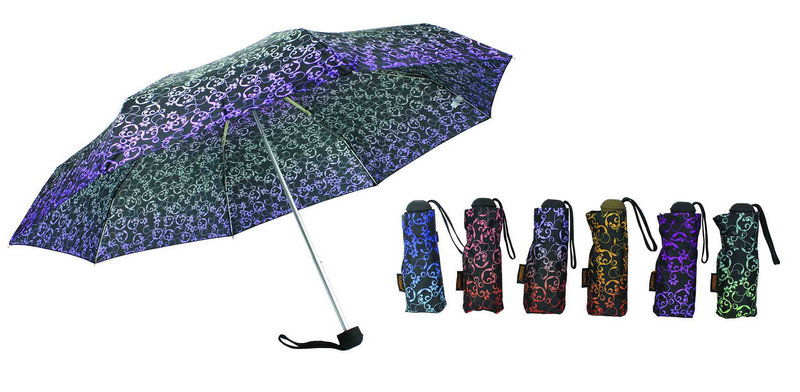 Ornament Print Foldable Quality Automatic Umbrellas (YS-3FA22083964R)