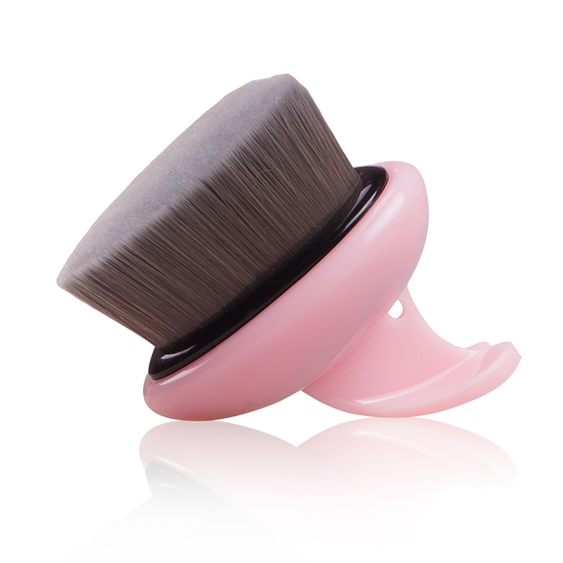 New Fashion Soft Synthetic Hair Face Cleansing Brush Facial Brush with Plastic Handle