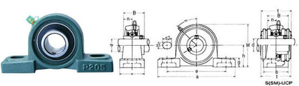 Ucp Series Pillow Block Bearing