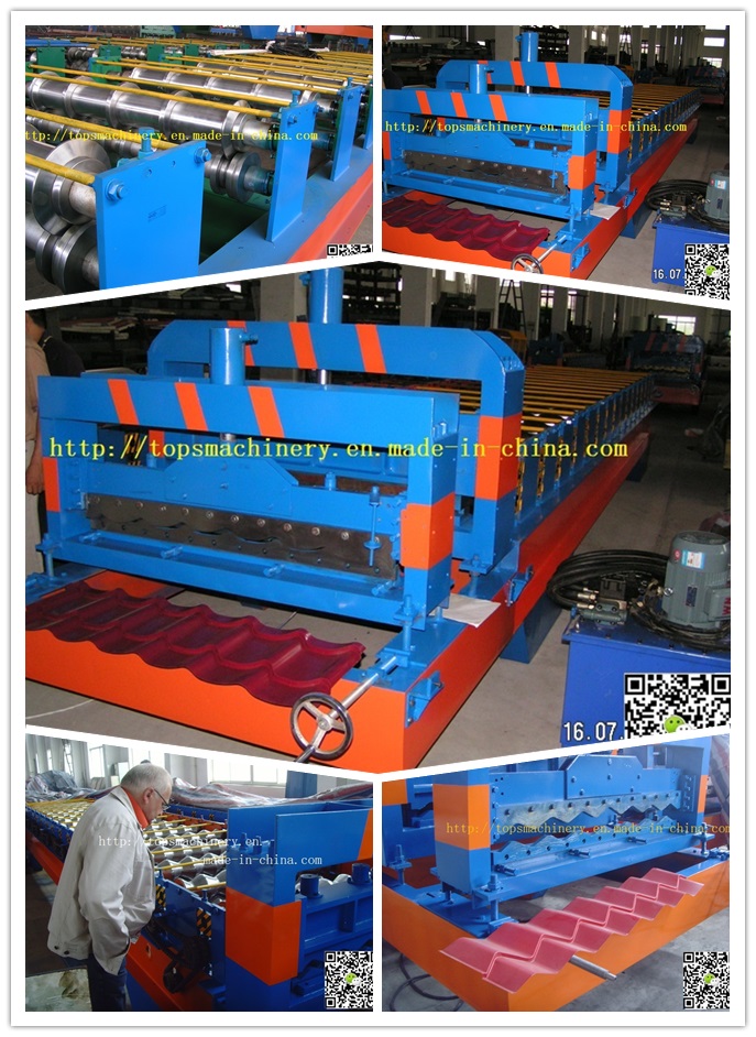 High Quality PLC Control Glazed Tile Roll Forming Machine