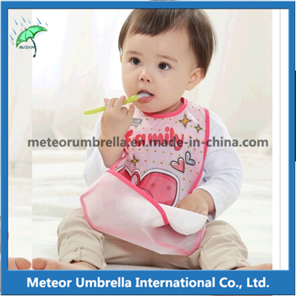 OEM Promotion Gift Printing Waterproof 3D Cartoon PEVA Baby Bibs