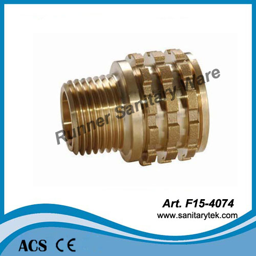 Brass Male Insert for PPR Fitting (F15-4074)