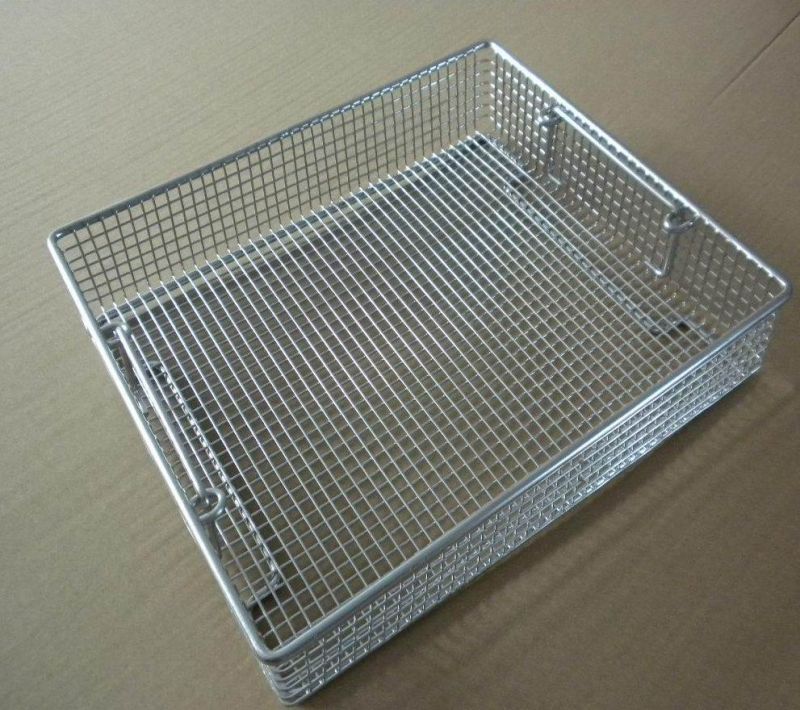 Medical 304 316 Stainless Steel Disinfecting Basket