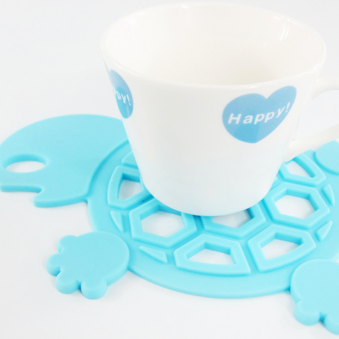 New Arrival Lovely Turtle Cartoon Non-Slip Waterproof Silicone Placemat