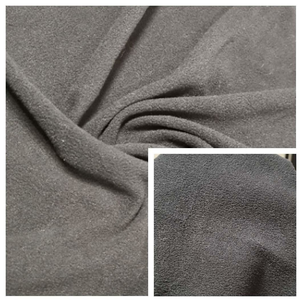 100% Polyester Polar Fleece Dyed Fabric DTY 75D/144f Double Side Brush One Side Anti-Pilling