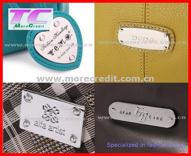 Metal Logo Plate for Handbag