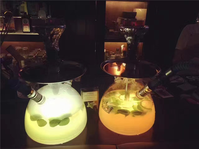 Beautiful Acrylic Hookahs with LED