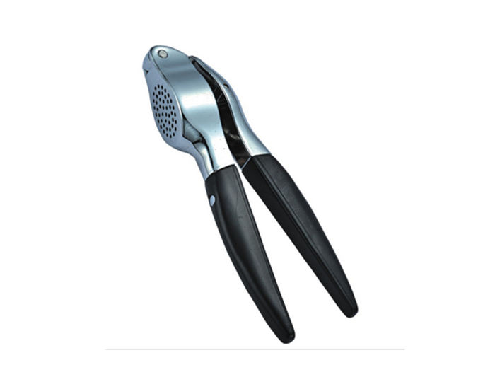 Zinc Alloy Garlic Press with Non-Slip Handles