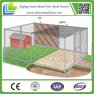 5X10X6ft Wholesale Galvanized Dog Fence