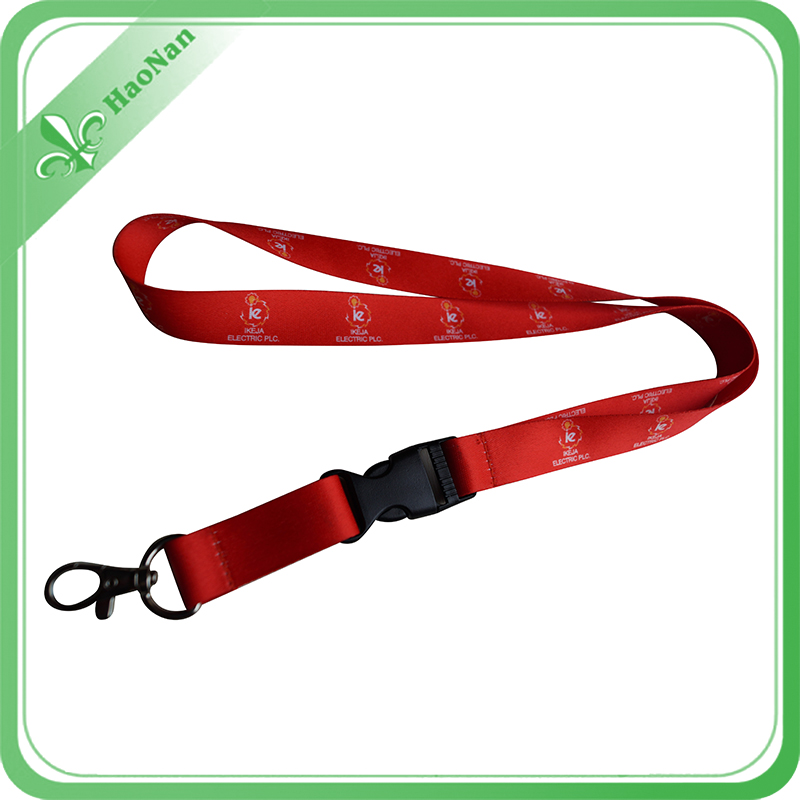 Lanyard with Metal Hook and Adjustable Buckle for ID Card with No Minimum Quantity