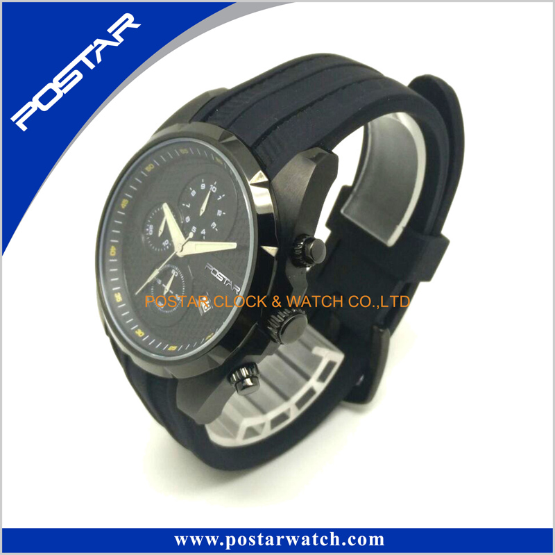 Personalized Mans Watch 2016 Classic Watches in Black Customer Logo Available