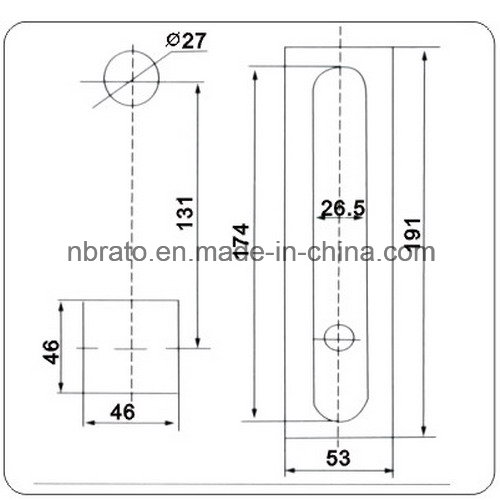 Black Coated Swing Handle Lock for Electronic Case