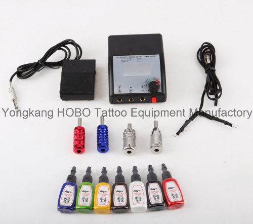 Long Life Tattoo Kit 3 Guns Type Tattoo Machine Power Supply