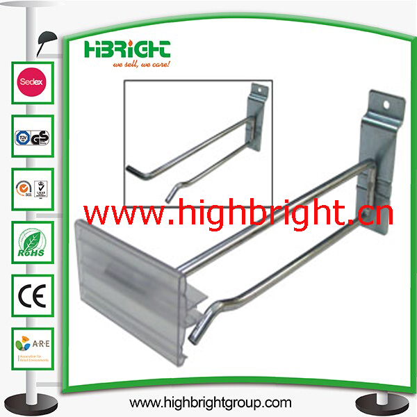 Adhesive Metal Wire Hanging Display J Hook for Supermarket