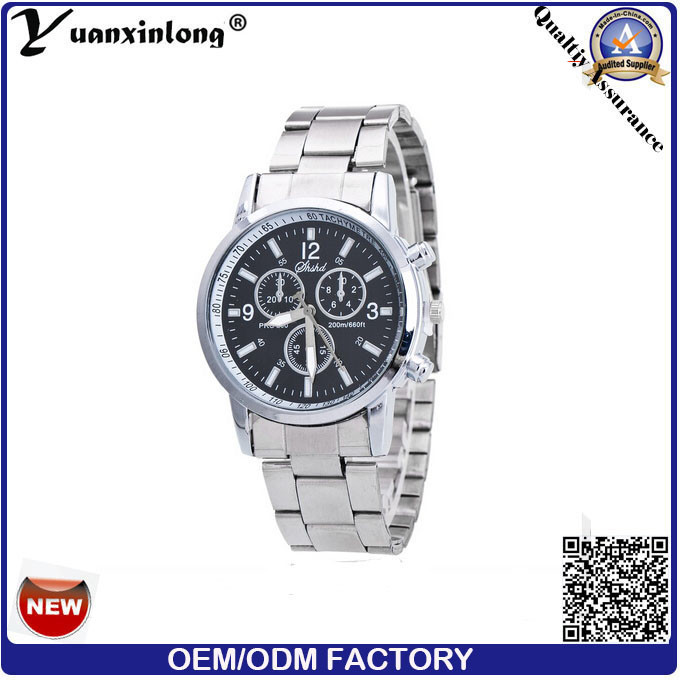 Yxl-328 Hottest Multiple Time Zone Brand Stainless Steel Chronograph Clock Hand Business Mens Wrist Watch