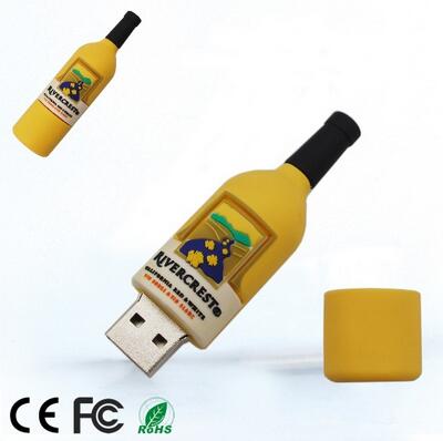 Customized Logo PVC Bottles Mini Stick USB Flash Drive (ES12)