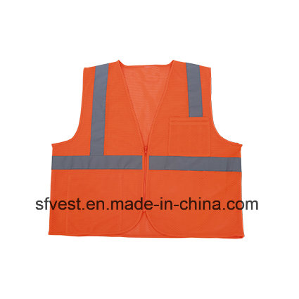 Class 2 High Visibility Cheap Wholesale Safety Vest with ANSI