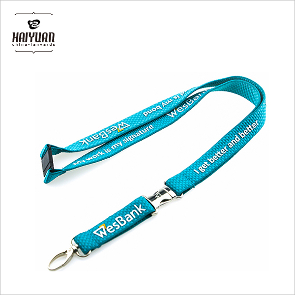 Custom High Quality 3D Silicone Printed Glow Lanyard