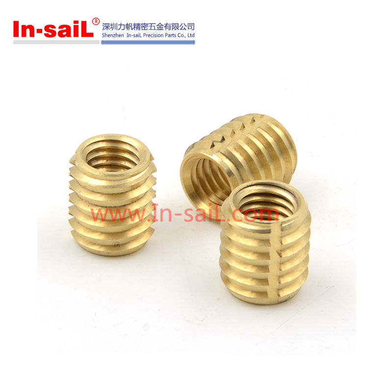 8-32 Threaded Insert for Wood/Plastic Solid Brass