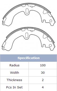 High Quality Brake Shoes (K2311) for Toyota