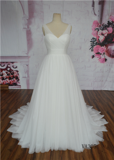 Backless New Design Frech Style Elegant Wedding Dress